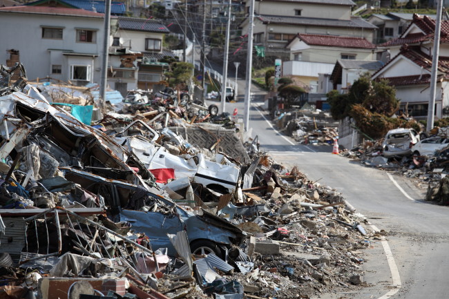 東日本大震災の写真