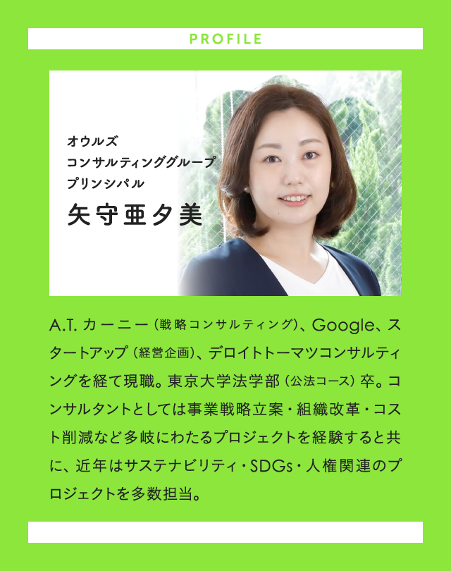 矢守亜夕美さん 経歴