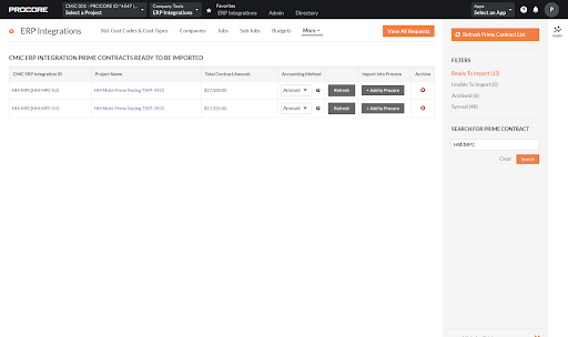 CMic Multiple Contracts