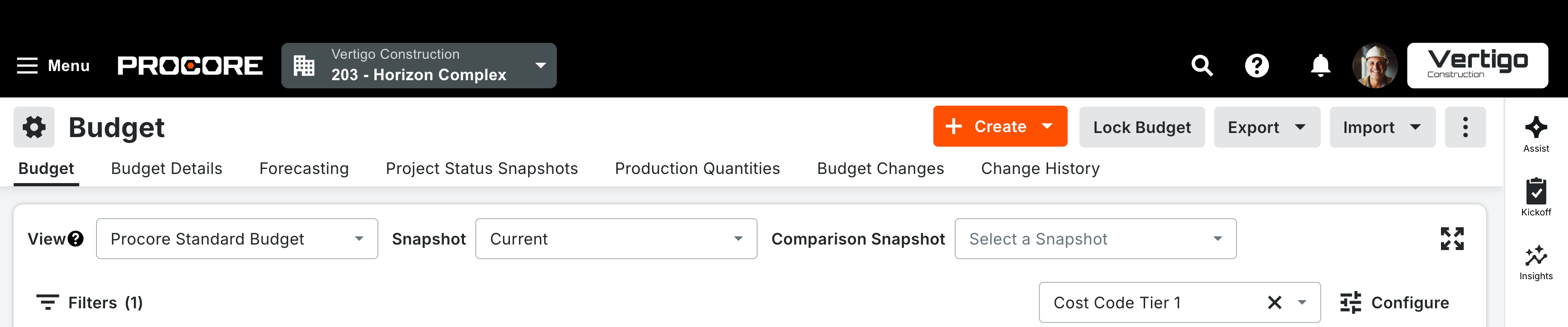 Modernized Budget Experience