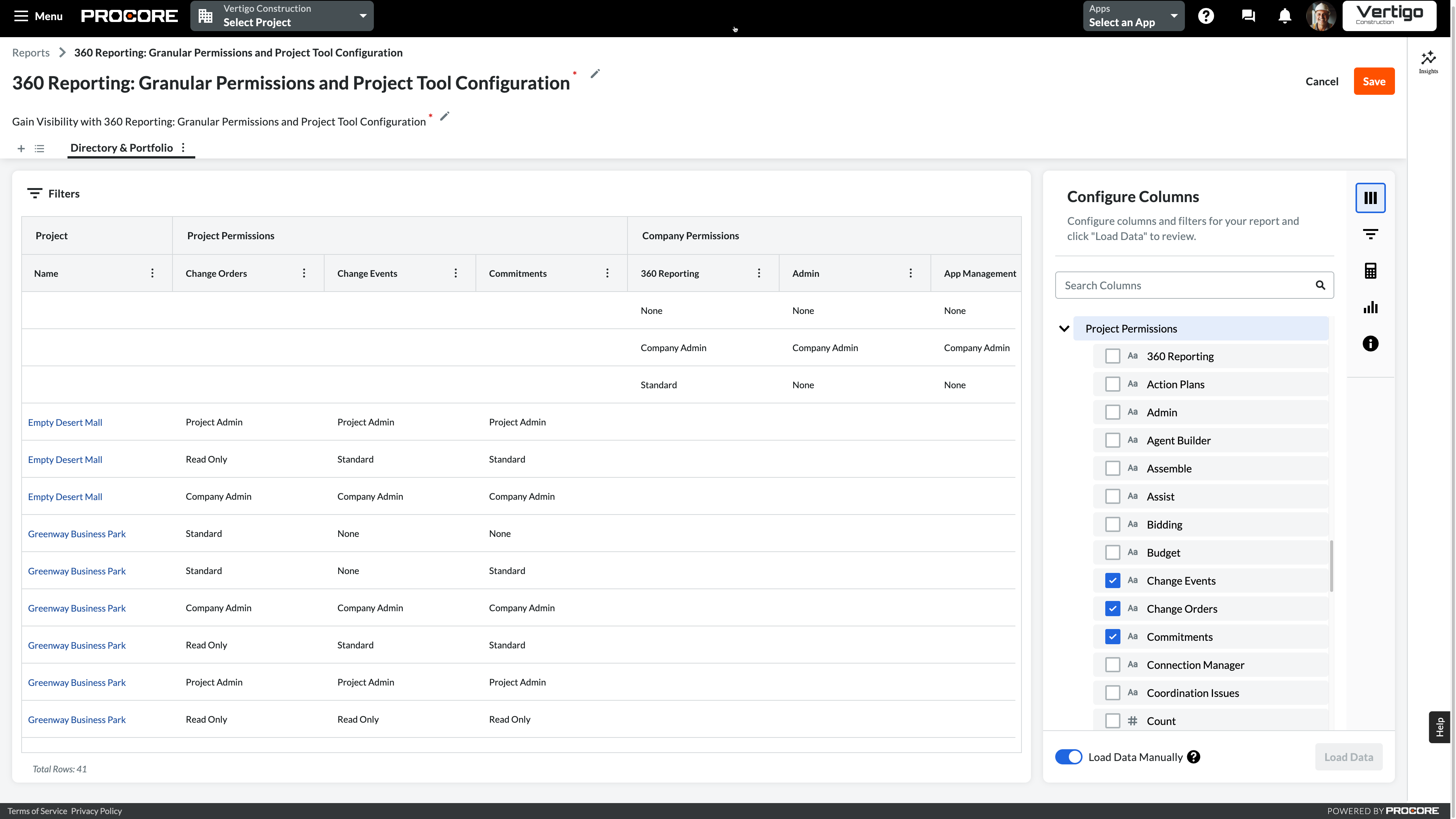 Granular Permissions in Directory Data set