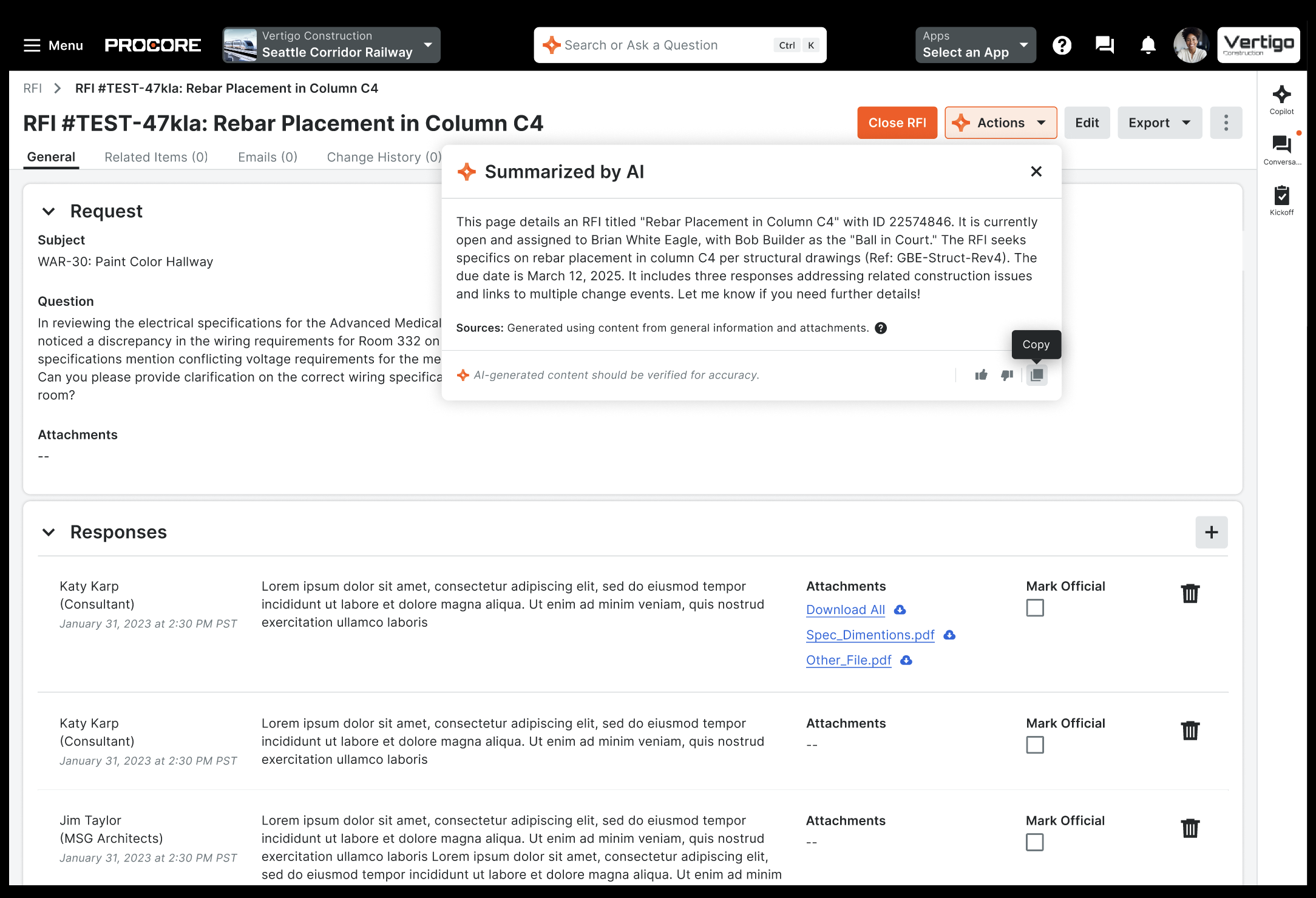 Instantly Summarize RFI with AI