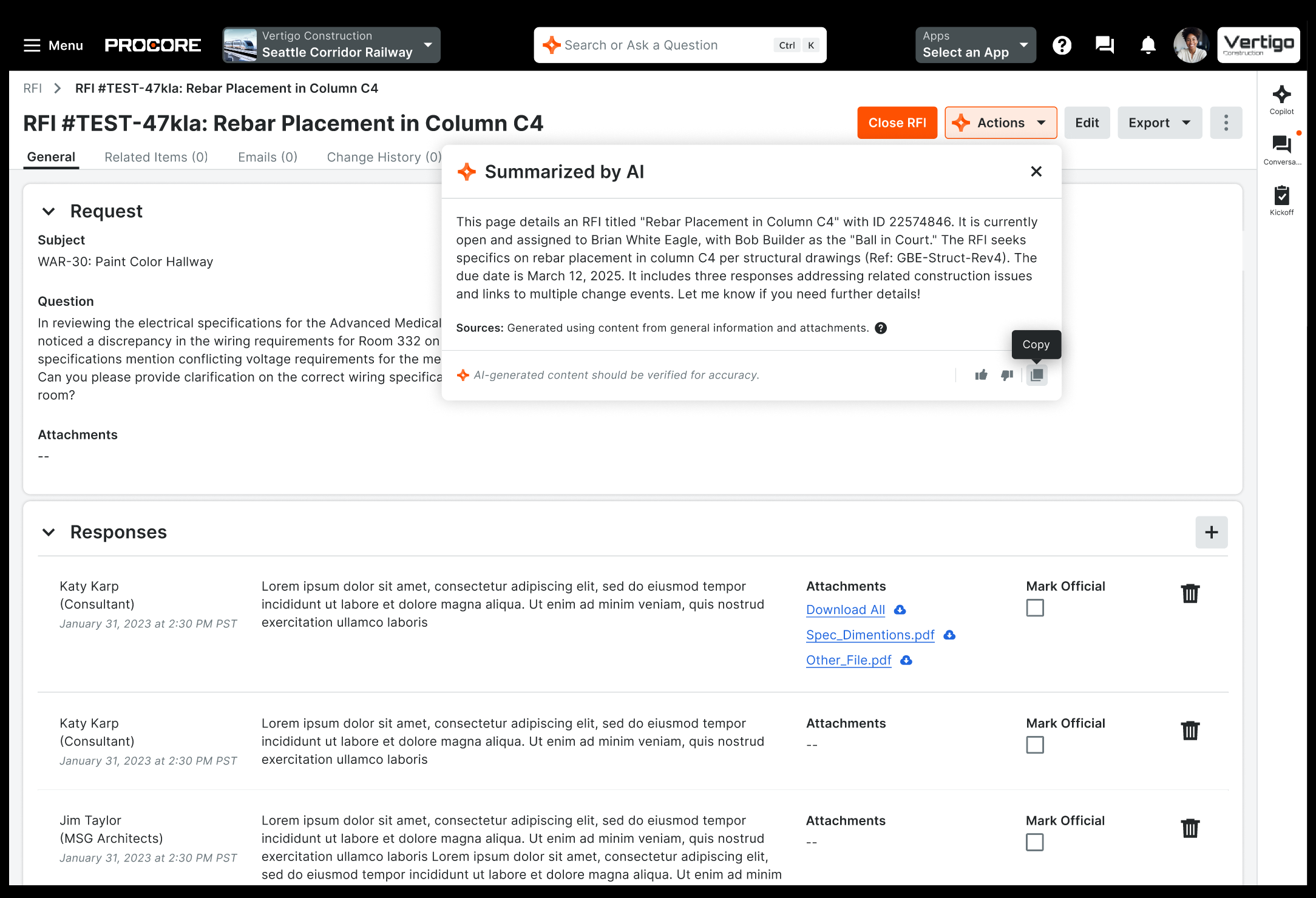 Instantly Summarize RFI with AI