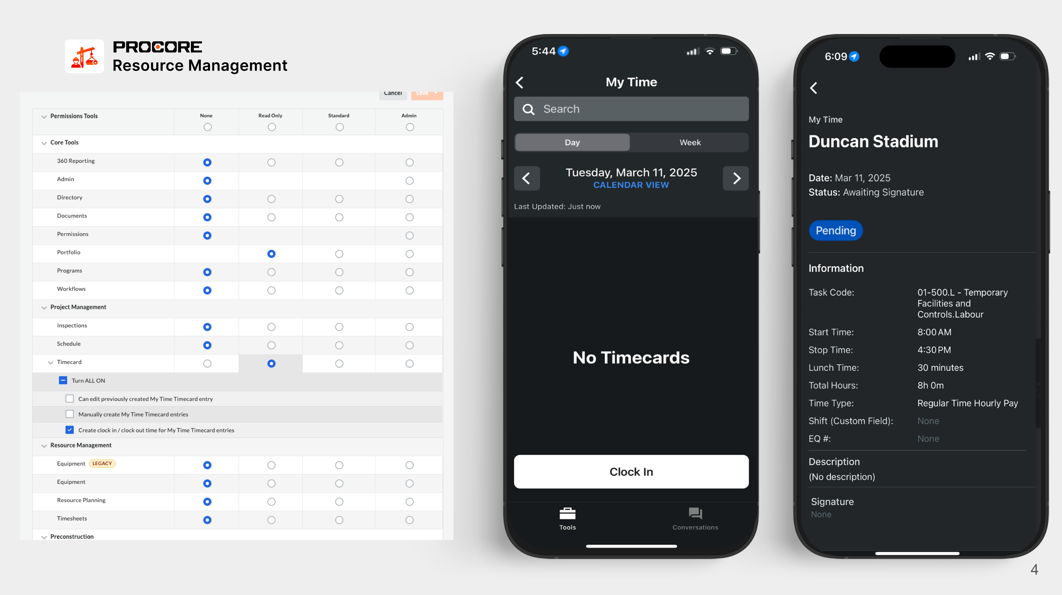 My Time Granular Permissions