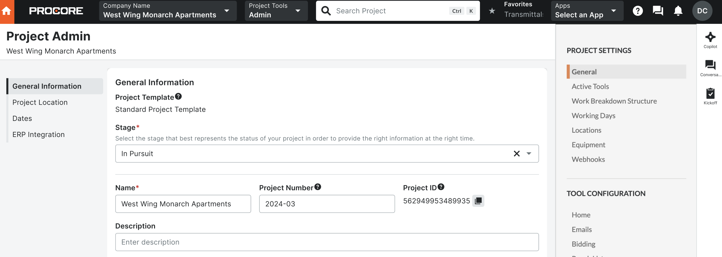 Streamlined Project Creation Experience