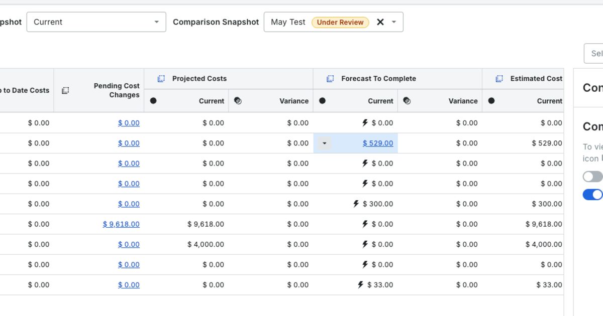 Modernized Budget Table: Smarter View Management | Procore