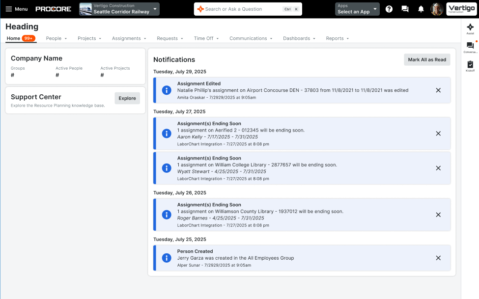 New Resource Planning Homepage