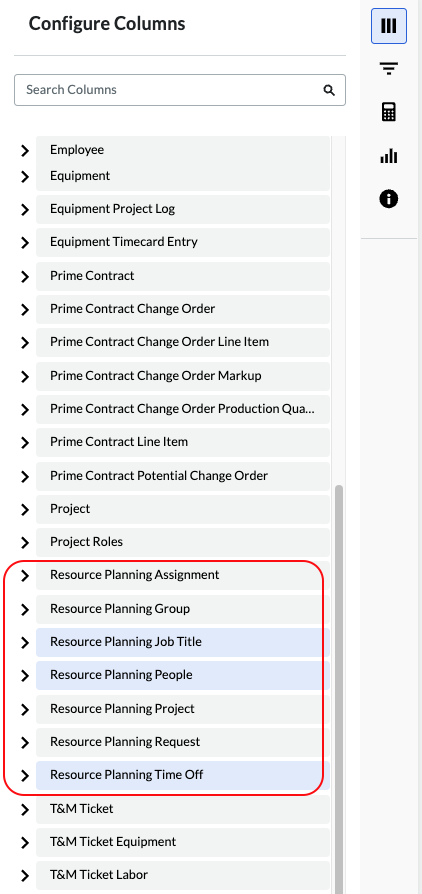 Resource Planning 360 Reporting