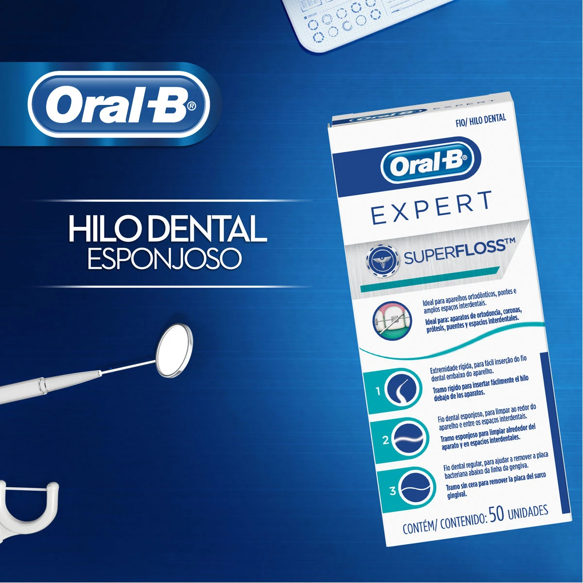 Oral-b Superfloss Seda Dental Menta 50 Unidades