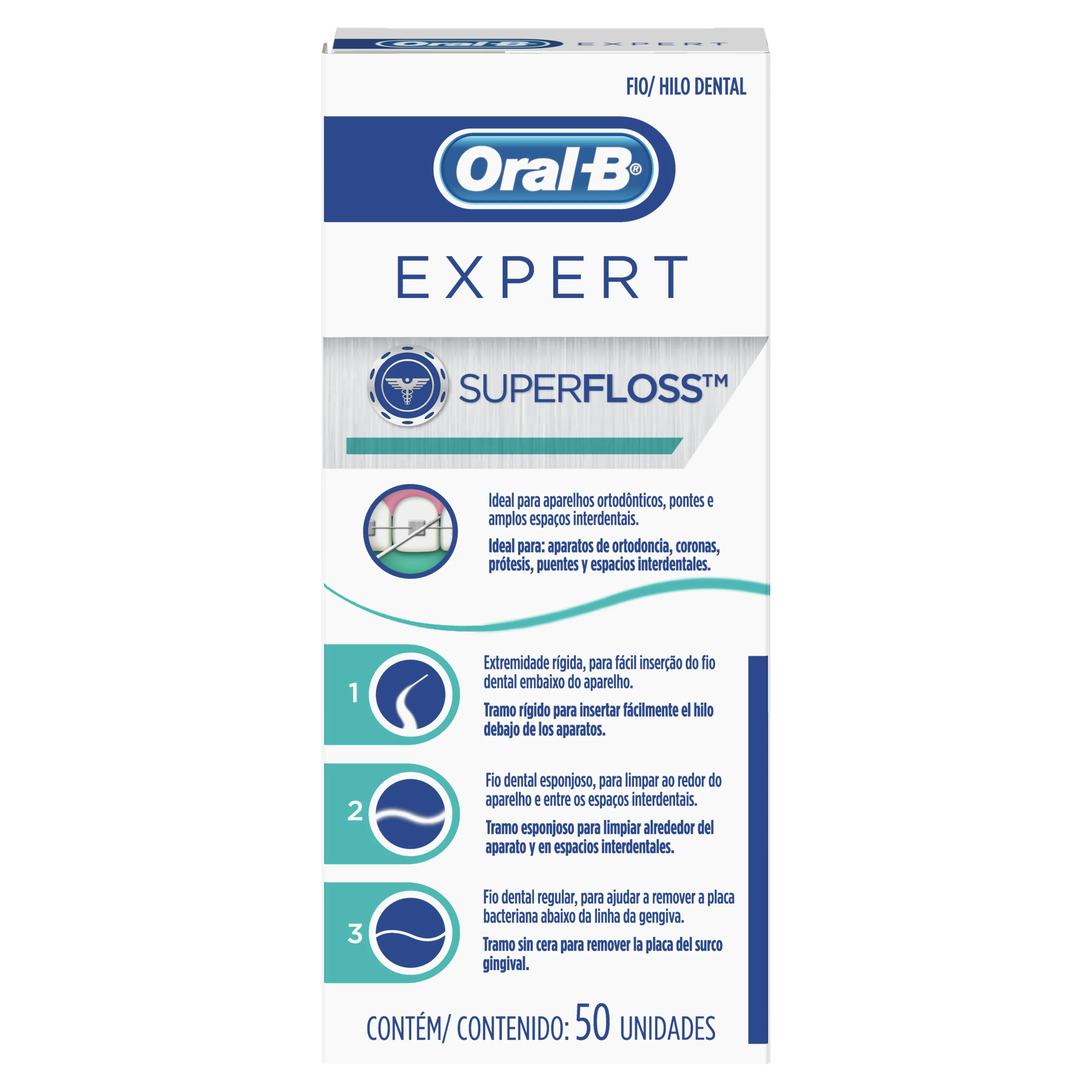 Oral-B Expert SuperFloss Hilo Dental 50 Unidades 