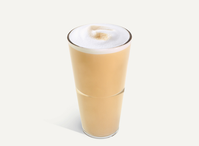 Caffè Latte im Glas 