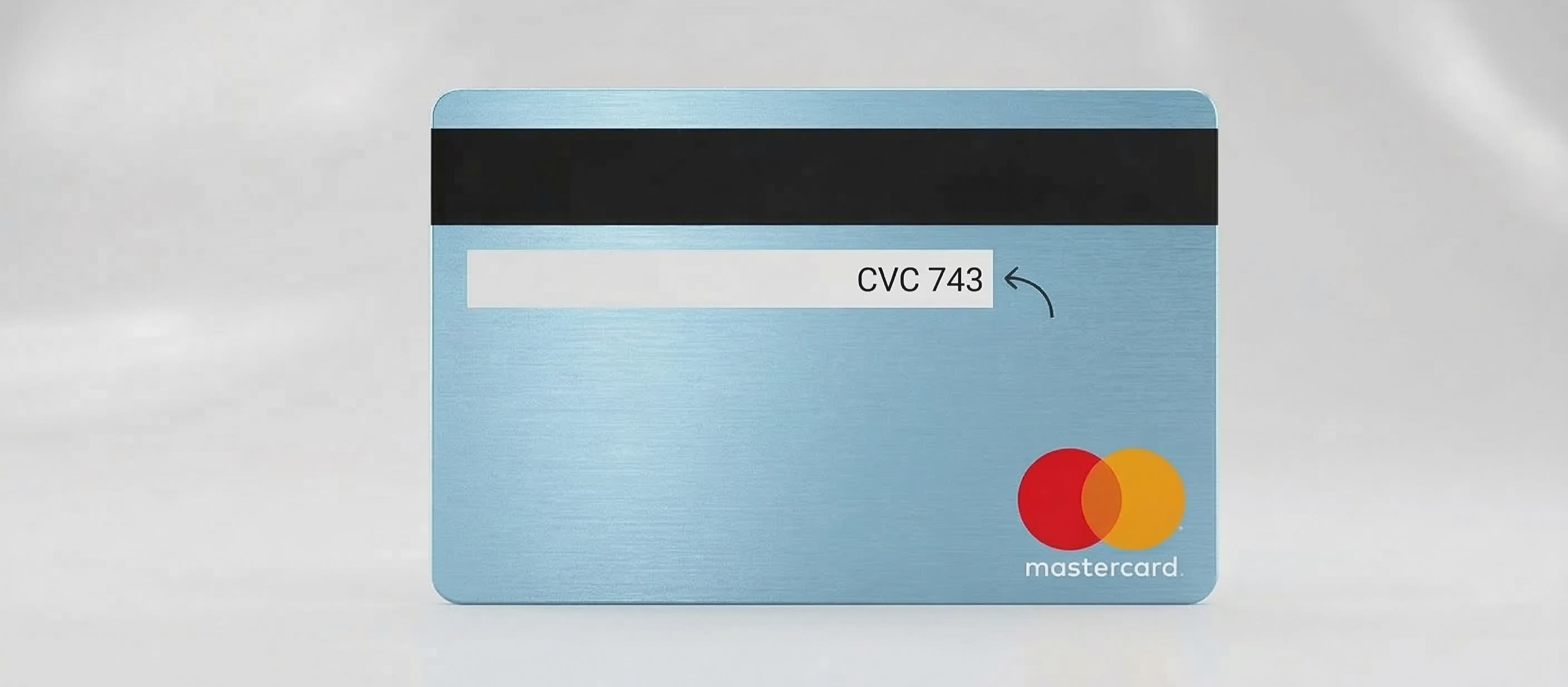 Example of a CVV/CVC number placement