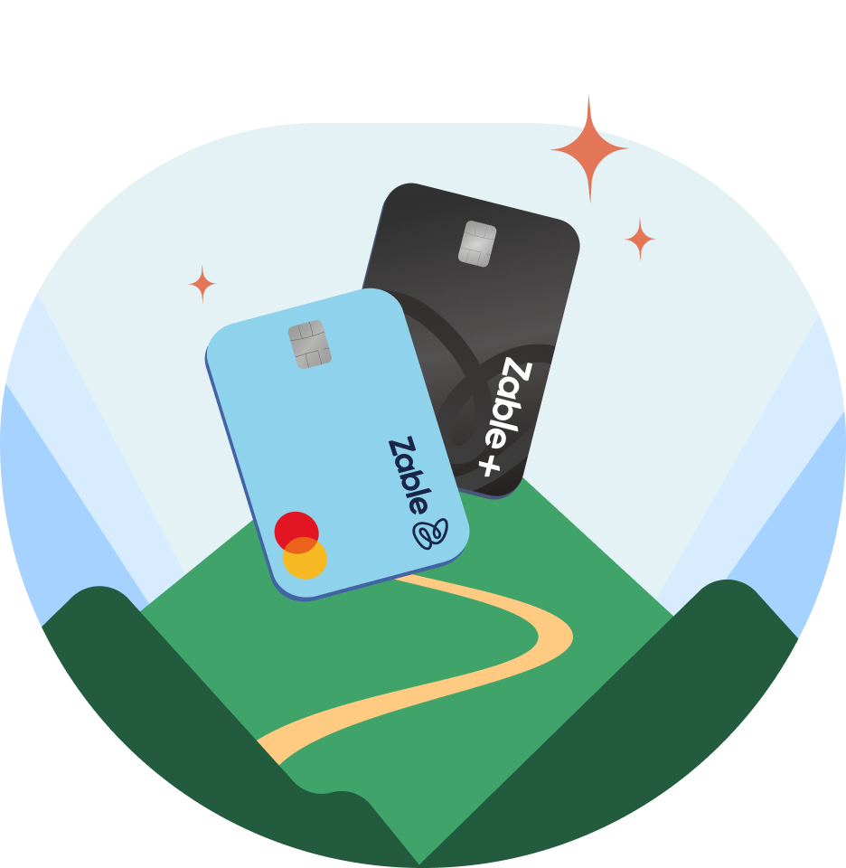 Zable credit cards for travel