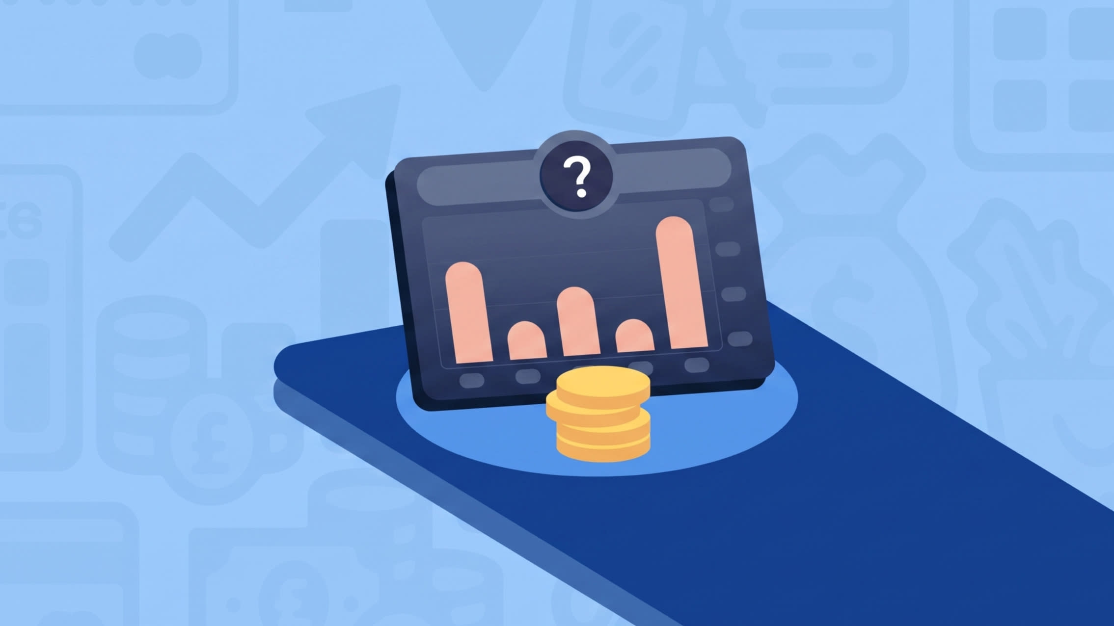 Depiction of paying credit card interest