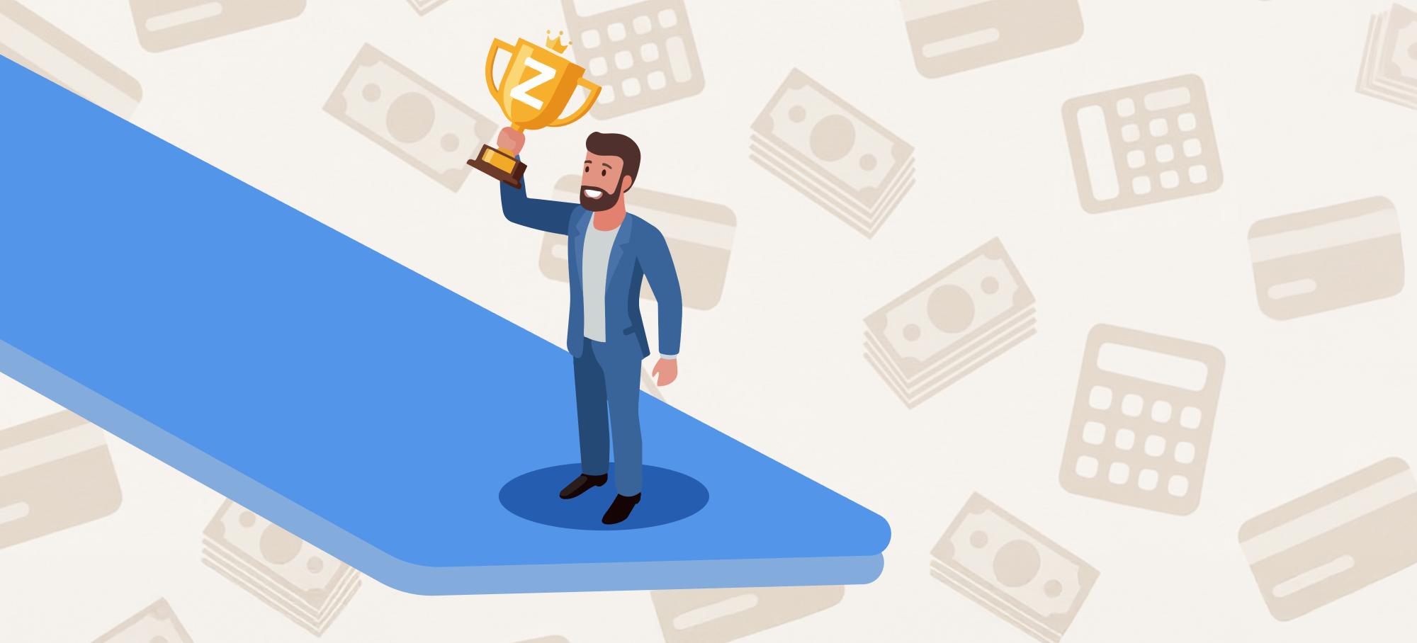 Zable winning trophy 