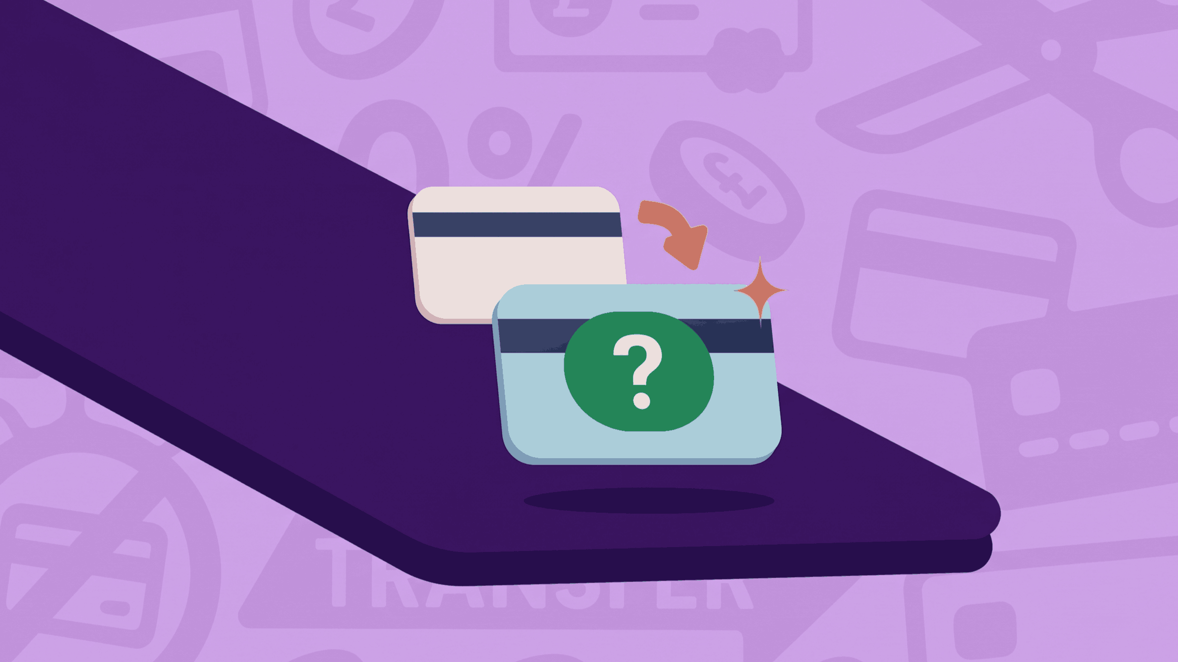 Depiction of using one credit card to pay another