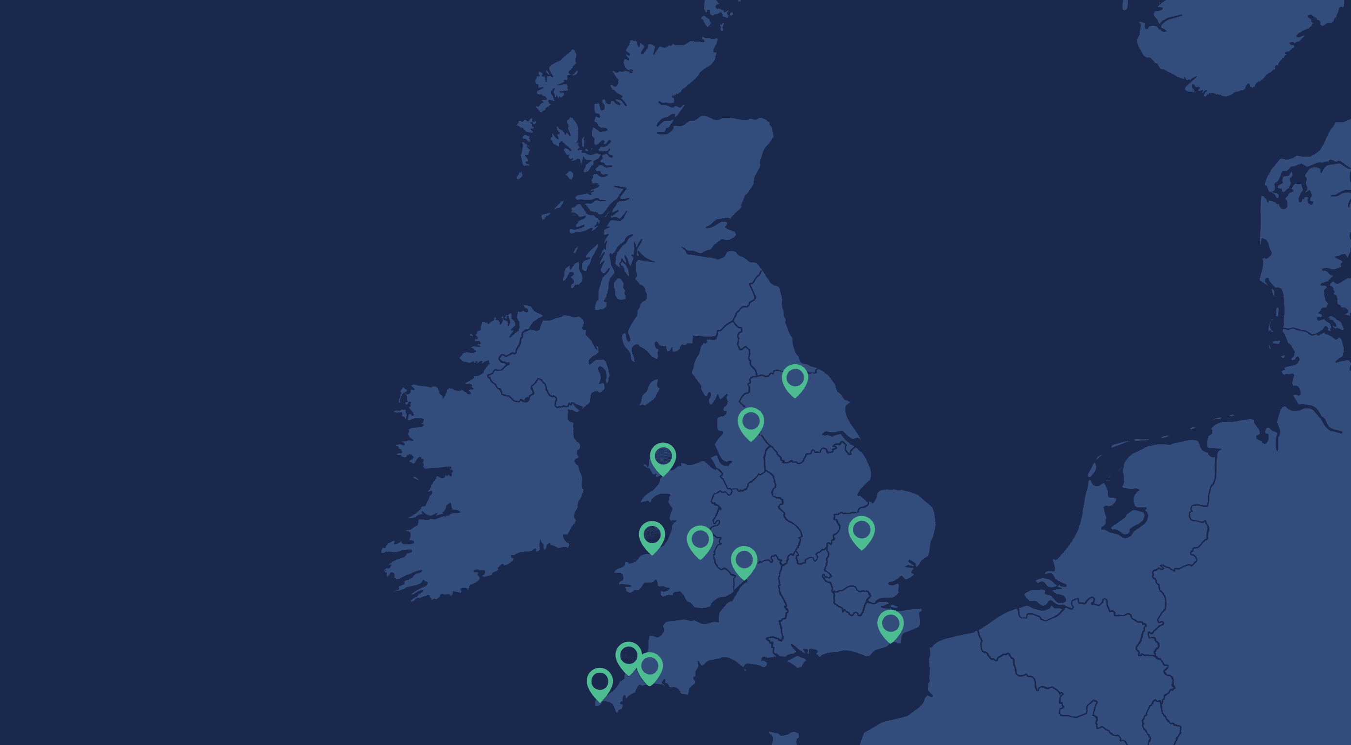 Map of UK with best value autumn destinations 