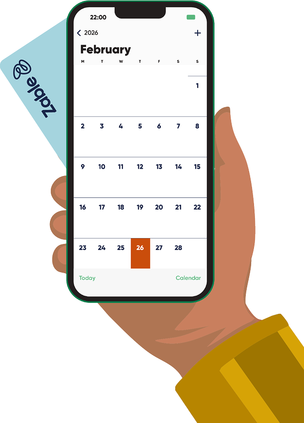 Minimal illustration of a ladder with rounded edges, rising upward, representing building credit