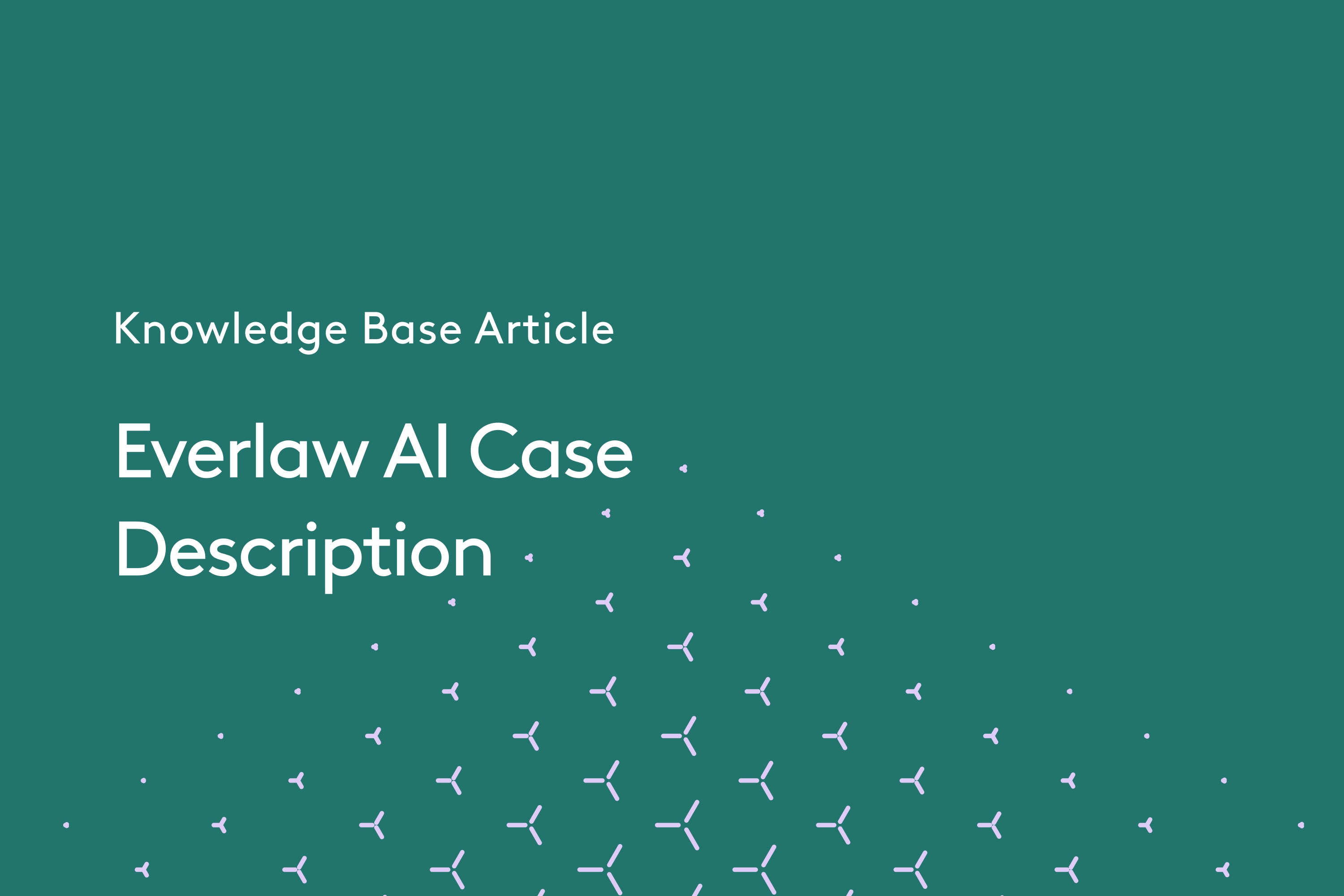 Everlaw AI Case Description Title Card