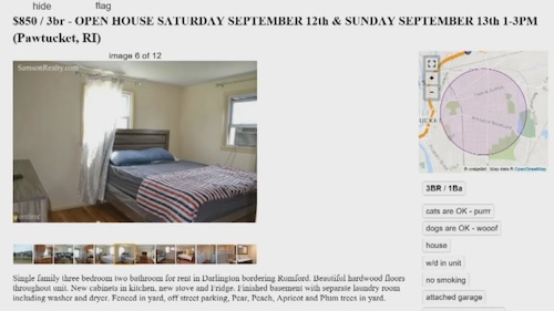 Fake rental ad copy