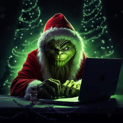 Grinch stealing Christmas 