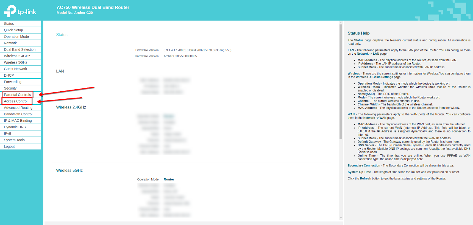 Admin console for your router