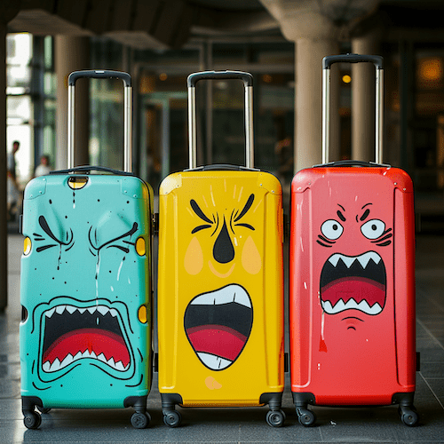 Three pieces of luggage