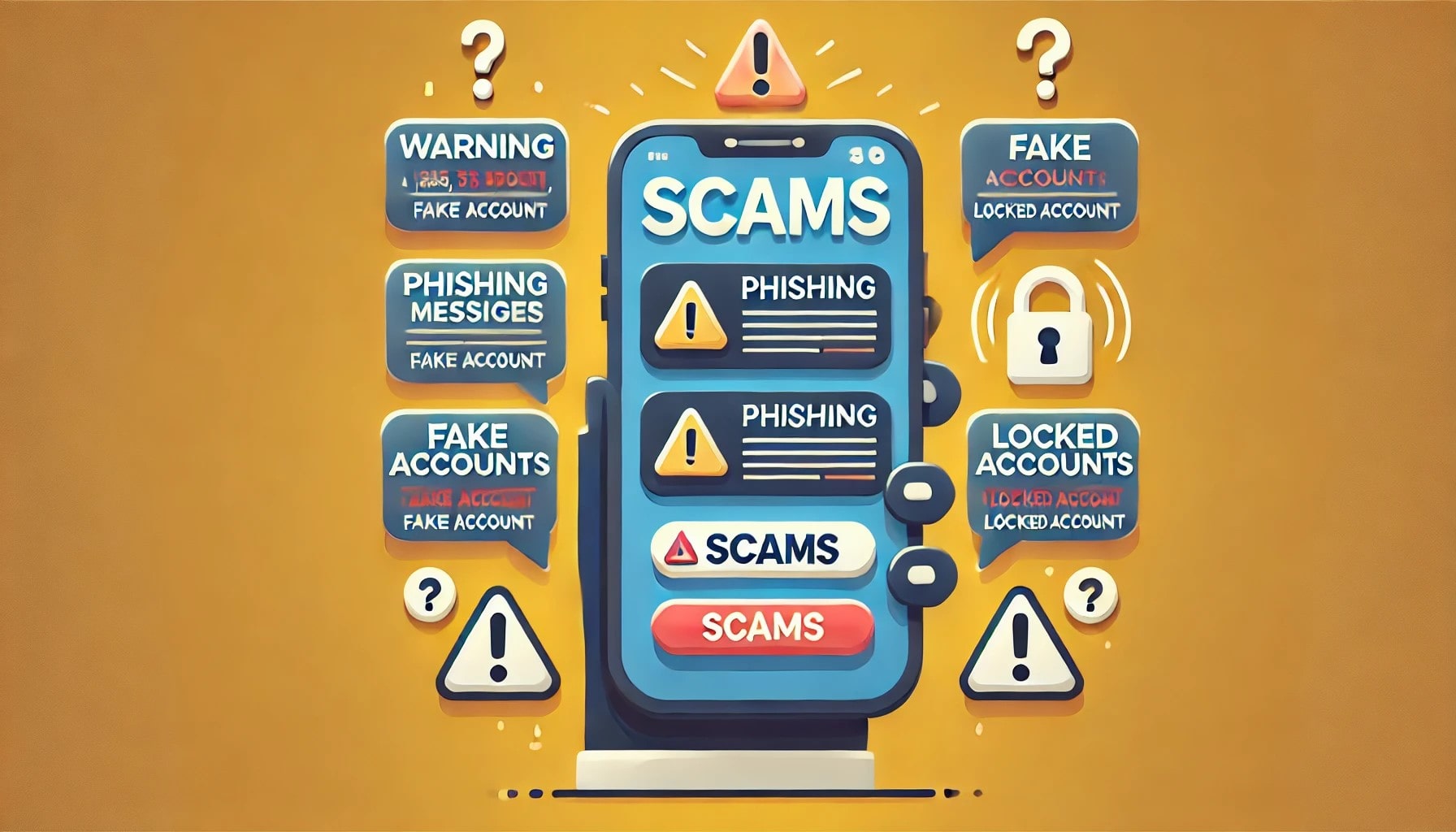 A checklist-style image showing key scam indicators-min