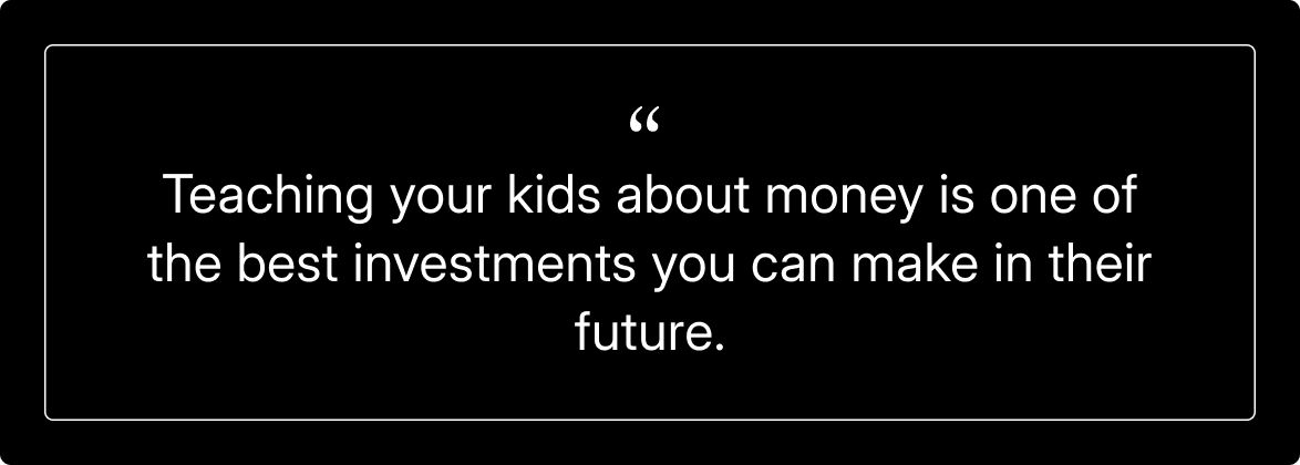 Quote Teaching kids about money