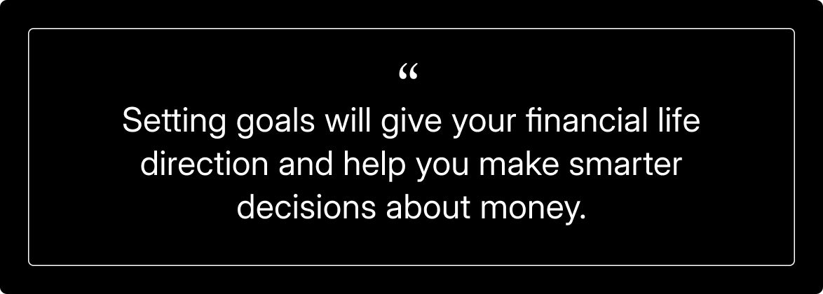 Quote Financial goals examples