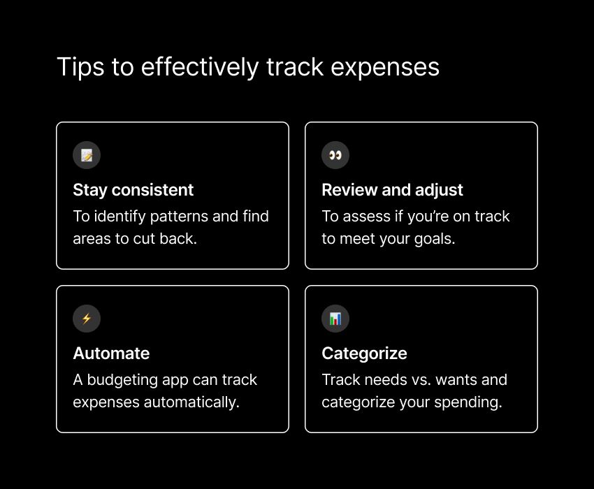 How to track expenses 1