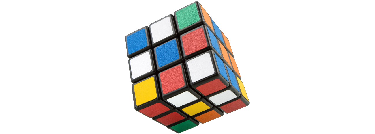 A Rubik's Cube can be considered a case of a discrete optimization problem where you have to minimize the variability in colors per side subject to only using rotation and thus not ripping the thing apart.