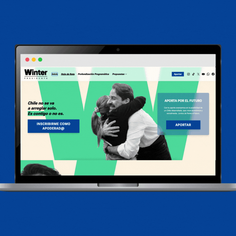 Desarrollo Web Sitio winterpresidente.cl