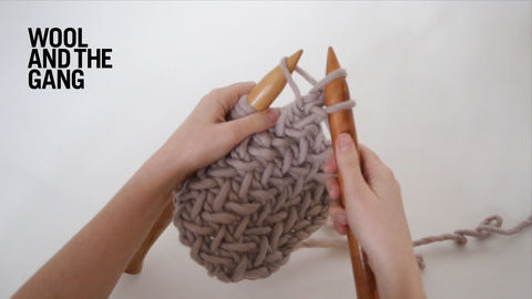 How to Knit: Knitting flat with circular needles 