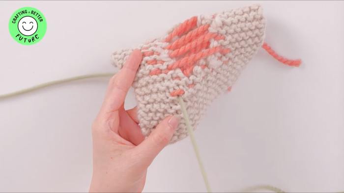 How to: Visibly-mend weave darning - step 10