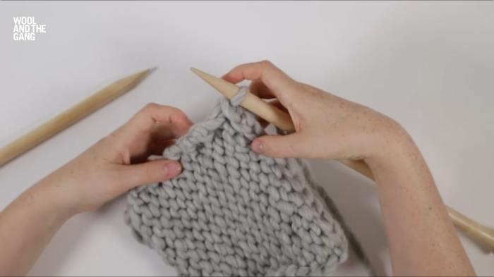 How To Knit A Three Needle Bind Off - Step 5