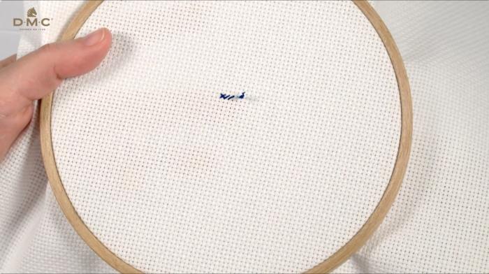 How to start your cross stitch -step 8