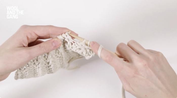 How To Knit Lace Rib Stitch - Step 10