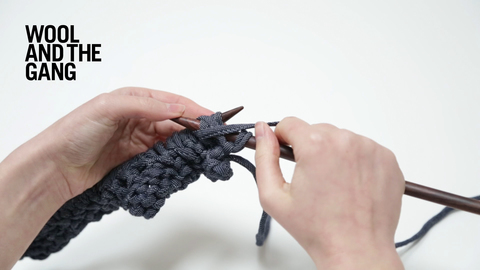 How To: Knit Woven Stitch - Step 8