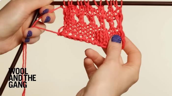 How To: Knit A Holey Stitch - Step 7