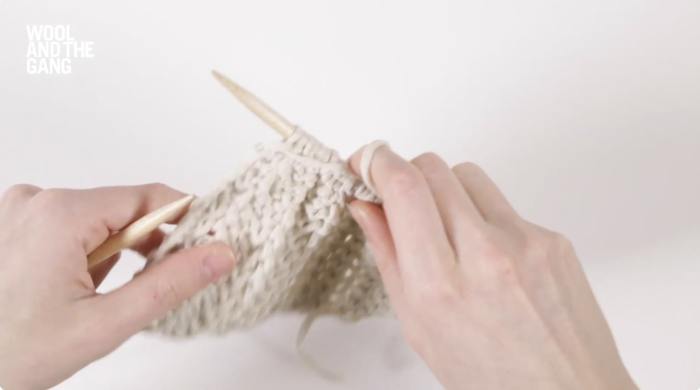 How To Knit Lace Rib Stitch - Step 13
