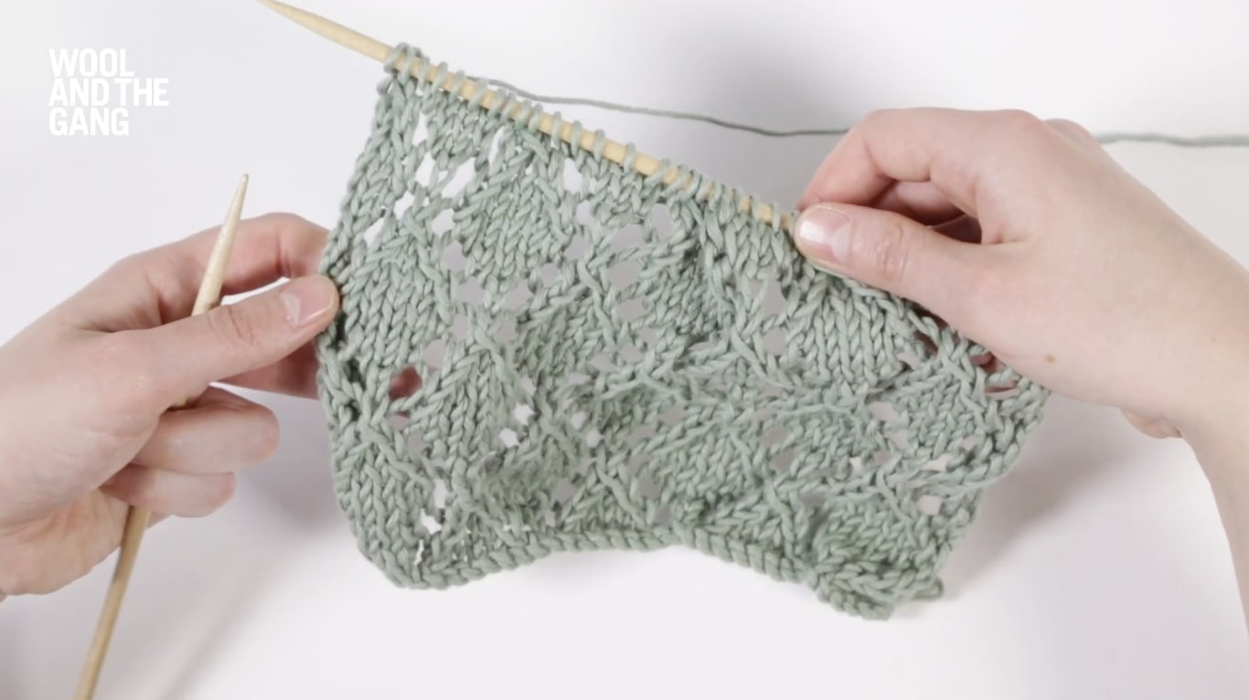 How To: Knit The Openwork Diamond Pattern - Step 7