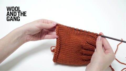 How to knit buttonbands - step 3