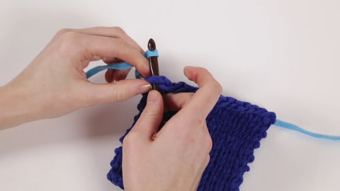 How to Crochet Crab Stitch - Step 1