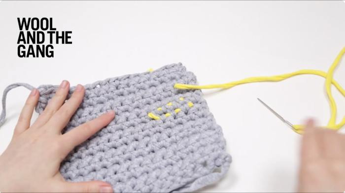 How to weave in your ends in crochet - step 6