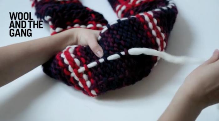How To Knit A Tartan Scarf - Step 8