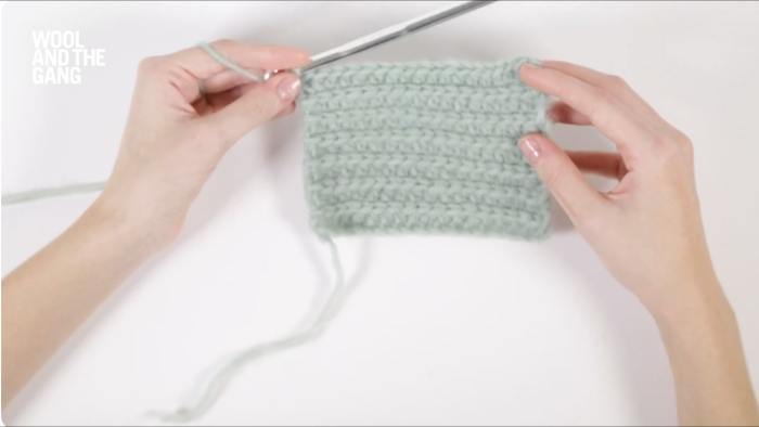 How To Crochet A Half Double Crochet Rib - Step 6