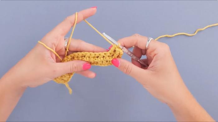How to crochet waffle stitch - step 11