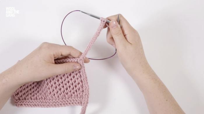 How To Knit I-Cord Edging - Step 10