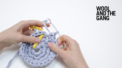 How To: Crochet A Flat Circle - Step 12